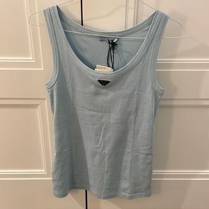Prada logo tank top
